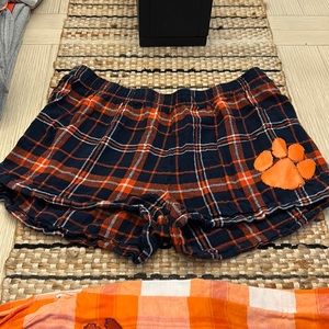 Clemson sleep shorts size m